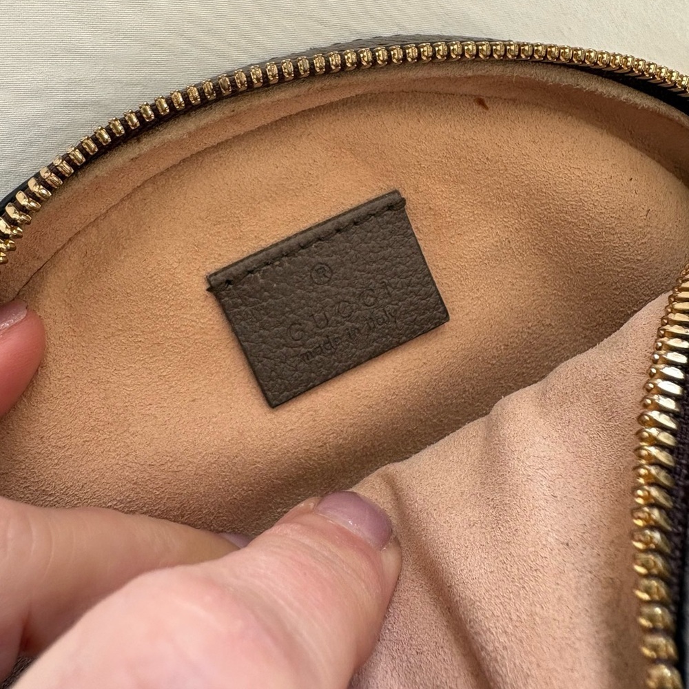 GUCCI GG SUPREME MONOGRAM OPHIDIA ROUND SHOULDER BAG - Picture 13 of 14